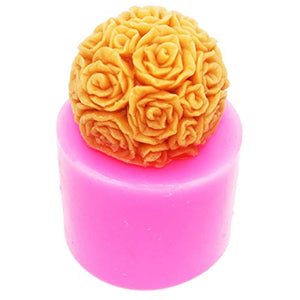 longzang Ball Rose s0245 silicona Vela Moldes Jabón Molde Craft Moldes Bricolaje - Arteztik