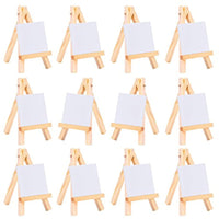 eBoot 3 por 3 inch Mini lona y 3 por la 5 inch Mini Madera – Set de Caballete Para Pintura Dibujo Artesanía, 12 unidades) - Arteztik
