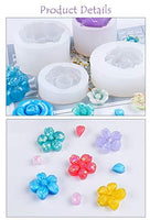 FineInno - Molde de resina de flores 3D de silicona moldes de fundición para manualidades, llavero, pendientes, joyería - Arteztik
