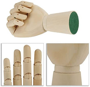 HEEPDD maniquí de mano de madera, articulado, articulado, articulado, flexible, para dibujar en casa, oficina, escritorio, niños, juguetes, regalo - Arteztik