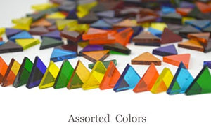 Lanyani 1050 piezas de azulejos de mosaico de vidrio de formas mixtas para manualidades, piezas de vidrieras coloridas para proyectos de mosaico - Arteztik