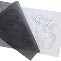 U.S. Art Supply - Papel de transferencia de carbono de grafito (9.0 x 13.0 in, 50 hojas, papel de calco negro para todas las superficies de arte - Arteztik