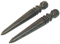 BESTCYC - Juego de 2 herramientas de madera de ébano negro para pulir cuero, madera maciza - Arteztik
