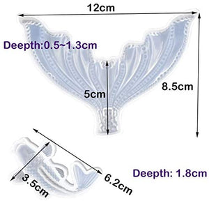 Molde de silicona de resina epoxi para cola de pez - Arteztik