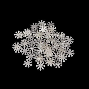 DAWEIF 100 piezas copo de nieve perlas Flatback adornos de Navidad Craft tarjetas Scrapbooking boda Invitación Stick Decoración - Arteztik