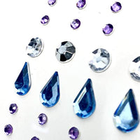 Besecraft - 120 pegatinas autoadhesivas, gemas de diamantes de imitación, gemas de cristal, adornos para arte de gemas, manualidades, cuerpo, uñas, etc. - Arteztik