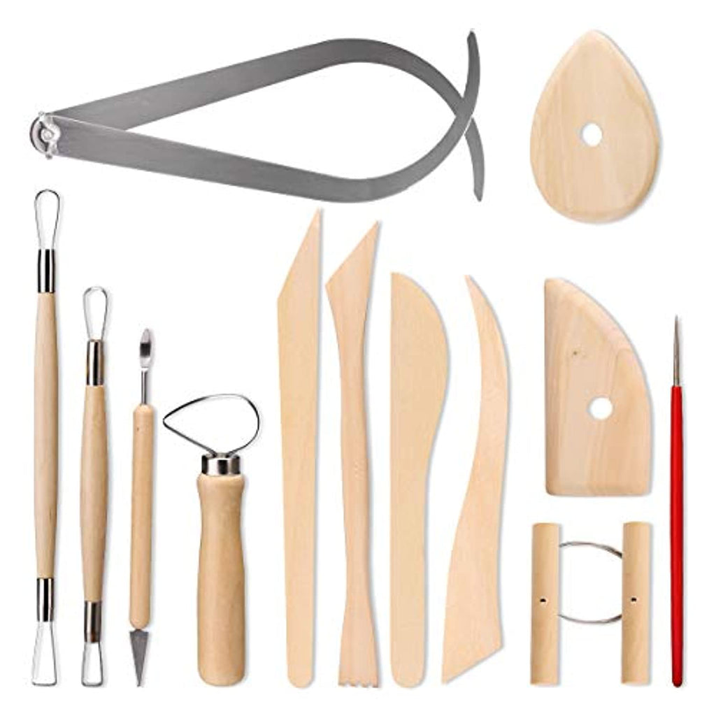 Evwoge Juego de herramientas de arcilla de cerámica, kit de herramientas de  cerámica de cera de arcilla para tallado de cera, herramientas de modelado