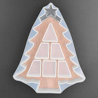 1 molde de resina epoxi con forma de árbol de Navidad pequeño para manualidades, hecho a mano, molde de silicona, tamaño 2.0 x 2.4 in - Arteztik
