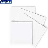 Zacklla Painting Canvas Panels Multi Pack, 8x8", 8x10", 10x10", 9x12" Set de 48, Canvas Boards for Painting - Arteztik