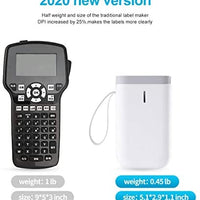 Máquina de etiquetado NiiMbot D11 2020 Protable Bluetooth Etiqueta Impresora Cinta Incluida Múltiples Plantillas Disponibilidad para Smartphone Tablet Fácil de usar Oficina Hogar Organización USB Recargable… (Blanco) - Arteztik
