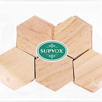SUPVOX - Lote de 25 láminas de madera para decoración de bricolaje (3.5 in) - Arteztik