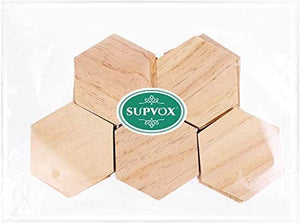 SUPVOX - Lote de 25 láminas de madera para decoración de bricolaje (3.5 in) - Arteztik
