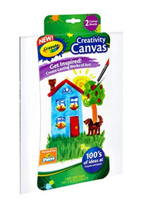 Crayola - Juego de lienzos de pintura, 2 unidades, color blanco - Arteztik