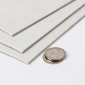 Yazi - Juego de 3 tablas de lienzo de color blanco con gancho pequeño, rectangular, lacado, para niños y adultos - Arteztik