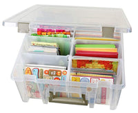 ArtBin Super Satchel, Caja de almacenamiento de doble profundidad con divisores removibles, Plástico, 1 caja - Arteztik
