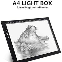 A3 Light Box Light Pad marco de aluminio Touch Dimmer 11W Super Bright Max 4500 Lux con bolsa de transporte/almacenamiento (A3 Light Pad) - Arteztik