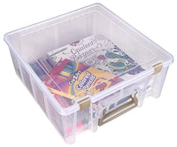 ArtBin Super Satchel, Caja de almacenamiento de doble profundidad con divisores removibles, Plástico, 1 caja - Arteztik
