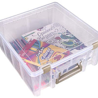 ArtBin Super Satchel, Caja de almacenamiento de doble profundidad con divisores removibles, Plástico, 1 caja - Arteztik