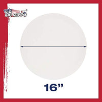 Estados Unidos Art Supply 16 inch de diámetro redondo 12 ounce imprimado gesso calidad profesional sin ácidos lona (paquete de 2) - Arteztik
