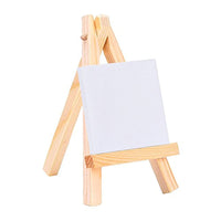 eBoot 3 por 3 inch Mini lona y 3 por la 5 inch Mini Madera – Set de Caballete Para Pintura Dibujo Artesanía, 12 unidades) - Arteztik