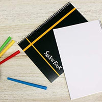 Cuaderno de bocetos de doble cara de 8.3 x 11.8 in, 18 hojas, tapa dura, papel de dibujo duradero, ideal para niños y adultos, fabricado en Japón, calidad premium - Arteztik