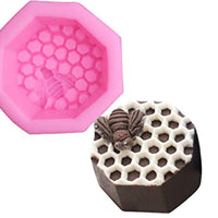 Paquete de 2 moldes de silicona para abejas de cerveza de abeja para manualidades en 3D, velas de cera de abeja, artcrafts, moldes de arcilla de polímero - Arteztik