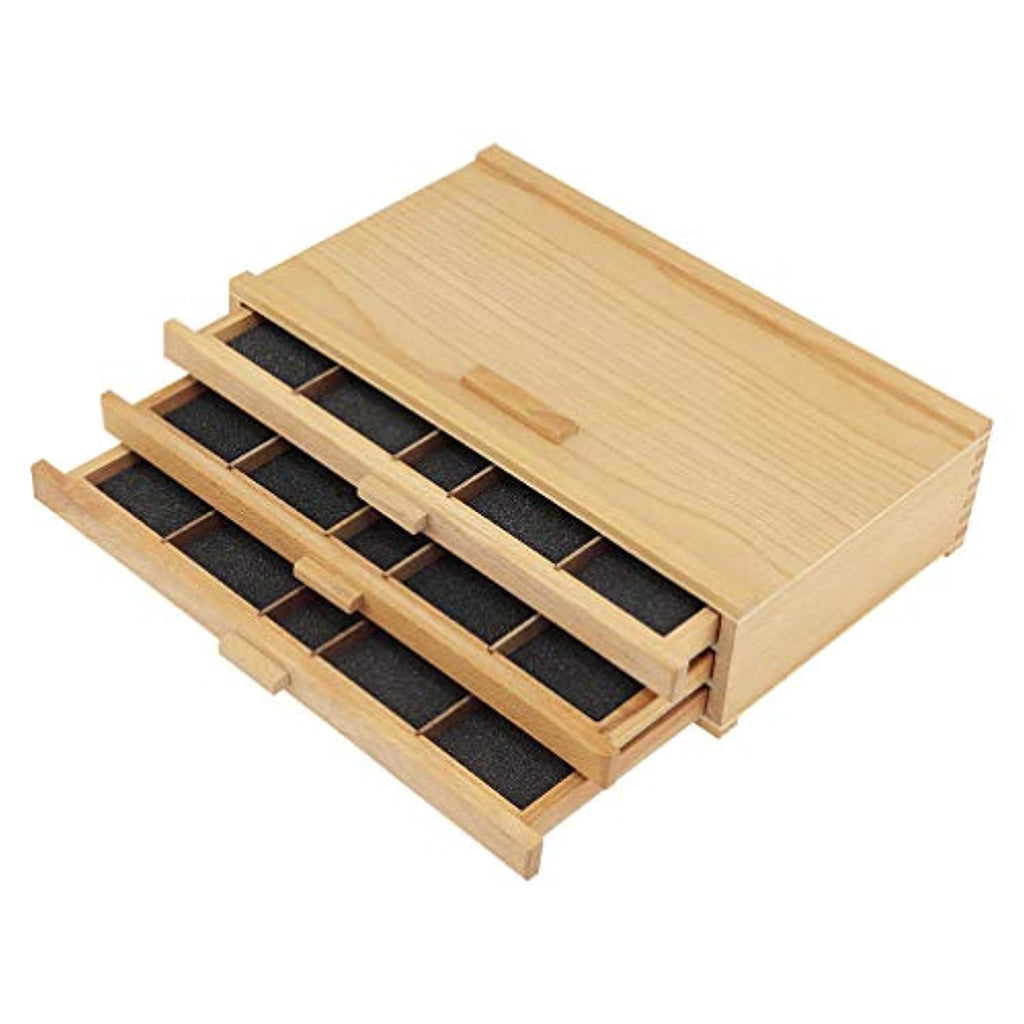 Caja de almacenaje Creative Mark apilable de madera resistente de 3 ca