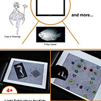 GAOMON GB4 caja de luz y guante de 2 dedos, almohadilla de luz ultradelgada de 5 milímetros, placa de rastreo de arte USB para copia de boceto y trabajo manual - Arteztik
