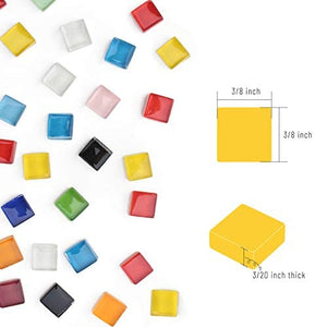 E-Home Shop - Azulejos de mosaico de cristal para mosaico (2.2 lbs, forma irregular, 35.27 oz) - Arteztik