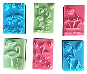 YaTaosun Moldes de silicona para flamencos, arte hawaiano de arte de arte de arte, jabón de silicona, animales de playa, plantas, moldes para manualidades, moldes de jabón hechos a mano, suministros para hacer jabón - Arteztik