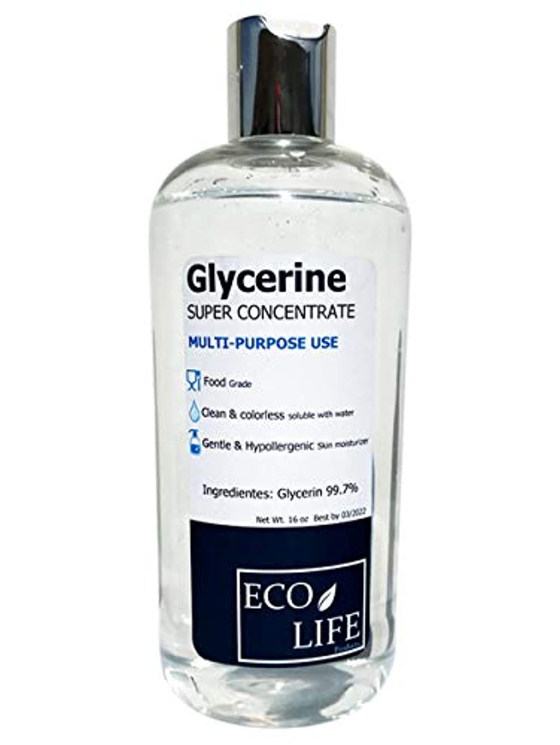 Glicerina líquida 100% pura, glicerina vegetal de grado alimenticio,  líquido de glicerina para la piel hecho de semillas de lino orgánico,  glicerina