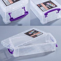 4-Pack Extra Large Capacity Pencil Box, Clear Plastic Multipurpose Utility Box, Office Supplies Storage Organizer Box for Pens Brush Painting Pencils College Student Kids School Art Supplies - Arteztik
