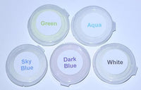 Paquete de 5 polvos de colores con pigmentos que brillan en la noche, de 0,4 oz cada uno o 2,1 oz en total, colores neutros o fluorescentes - Arteztik

