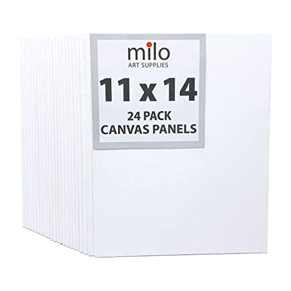 Milo - Tableros de tela para pintar (11.0 x 13.8 in, 24 unidades) - Arteztik
