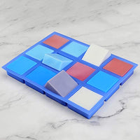 Moldes de silicona para jabones 4oz, moldes cuadrados de jabón para hacer jabón, molde de resina de silicona flexible para artesanía casera - Arteztik