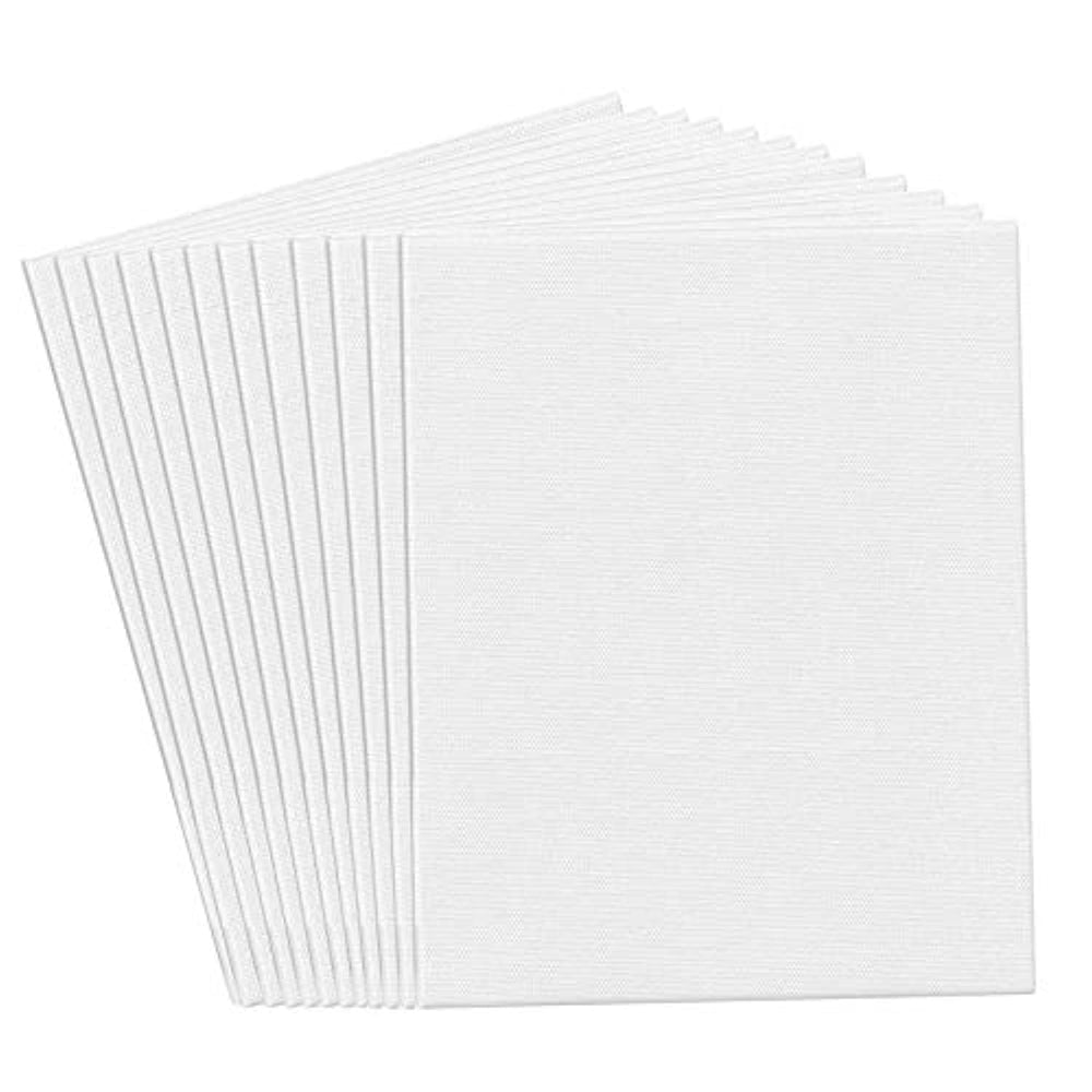 Heartybay - Paneles de lona para pintura acrílica, paneles de lona de 8.1 x 10.0 in, paneles de lona para principiantes, decoración de Navidad (12 unidades) - Arteztik