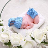 2 piezas 3D dormir bebé diseño silicona jabón molde lindo bebé molde para hacer vela pastel chocolate fondant moldes resina artesanía aromaterapia yeso molde - Arteztik