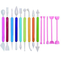 Juego de 10 herramientas de arcilla de plástico, cerámica, para moldear y esculpir (varios colores) - Arteztik
