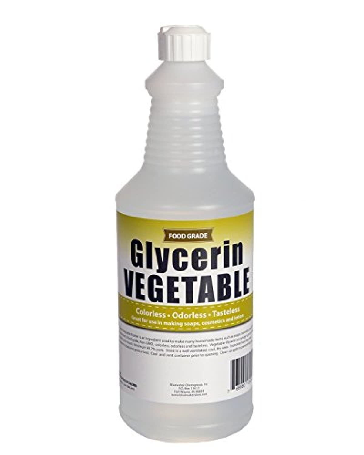 Verdana - Glicerina vegetal refinada por USP/BP, grado alimenticio prémium  y grado USP, puro, vegano, kosher, derivado de aceite de palma sin OMG, 1