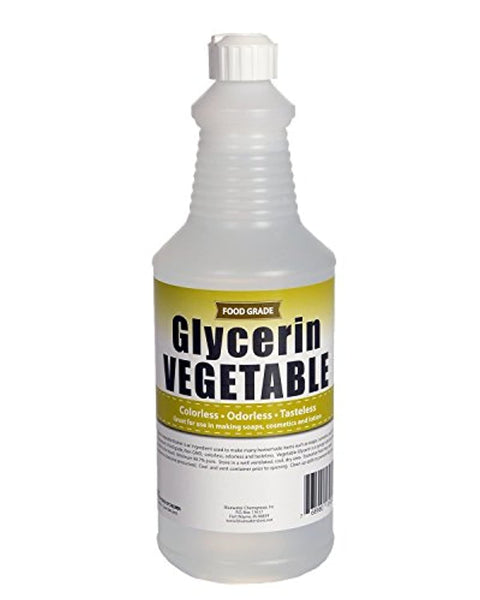 Glicerina vegetal – 1 cuarto (32 oz) – Todo natural, Kosher, grado USP – Glicerina líquida de grado alimenticio - Arteztik