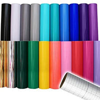 VViViD Deco65 Paquete de vinilo adhesivo multicolor de 100.1 x 4.9 ft, incluye rollo de papel de transferencia de 12.0 x 24.0 in (8 rollos) - Arteztik