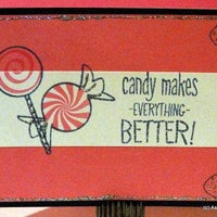 Los sellos de la vida candy2share sellos transparentes para tarjetas y álbumes de recortes (4 x 6 inch hoja) por Stephanie Barnard – Candy y refranes a juego - Arteztik