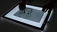 Caja de luz LED portátil ultra delgada rastreador USB cable de alimentación regulable brillo artcraft rastreo de luz de la caja de luz de arte suministros de arte y manualidades, Negro, A3 - Arteztik
