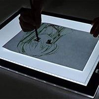 Caja de luz LED portátil ultra delgada rastreador USB cable de alimentación regulable brillo artcraft rastreo de luz de la caja de luz de arte suministros de arte y manualidades, Negro, A3 - Arteztik