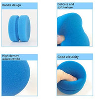 Paquete de 3 esponjas de pintura para pintar azul esponjas sintéticas artistas esponjas acuarelas esponjas para arte y manualidades, arcilla cerámica de limpieza de pared - Arteztik
