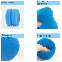 Paquete de 3 esponjas de pintura para pintar azul esponjas sintéticas artistas esponjas acuarelas esponjas para arte y manualidades, arcilla cerámica de limpieza de pared - Arteztik