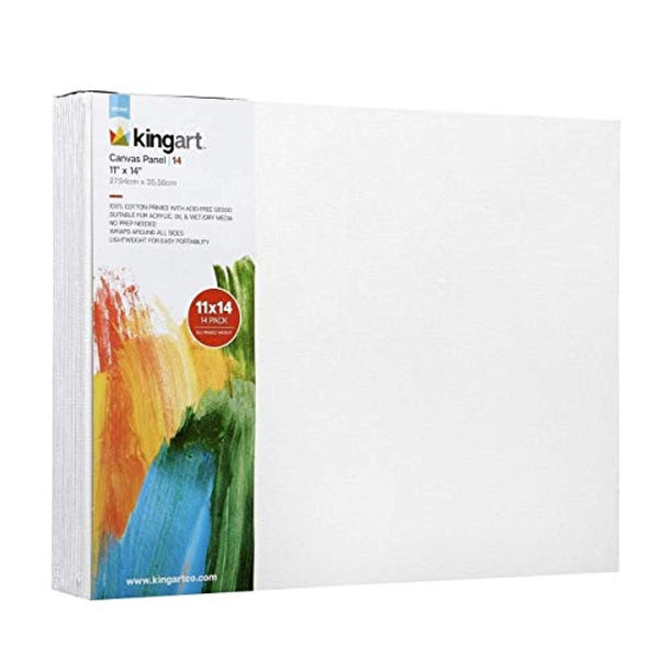 KingArt 828-14 - Paneles de lona para estudio (11.0 x 14.0 in, 14 unidades) - Arteztik