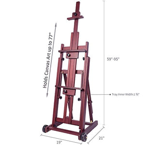 MEEDEN Artist Large Adjustable Wooden Easel, 59 Height