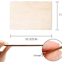 DECORKEY - Recortes de madera sin terminar, 2 rectángulos de madera para manualidades, pintura de manualidades (10.0 x 7.0 in) - Arteztik