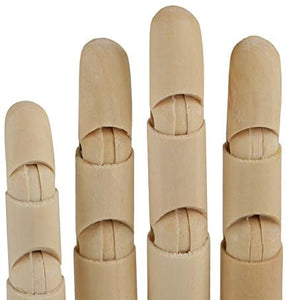 Maniquí de mano de madera con dedos flexibles y movibles, maniquí articulado para bocetos, dibujo, hogar, oficina, escritorio, niños, juguetes, regalo - Arteztik